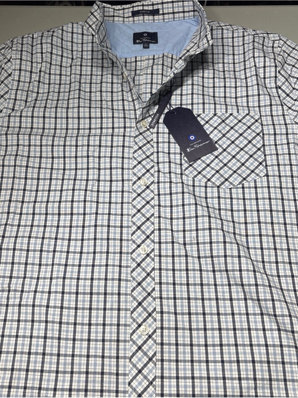 Ben Sherman Shirt Men's L Blue The Original Oxford Long Sleeve Button Down NWT